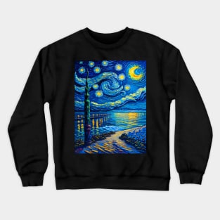 Clearwater at starry night Crewneck Sweatshirt